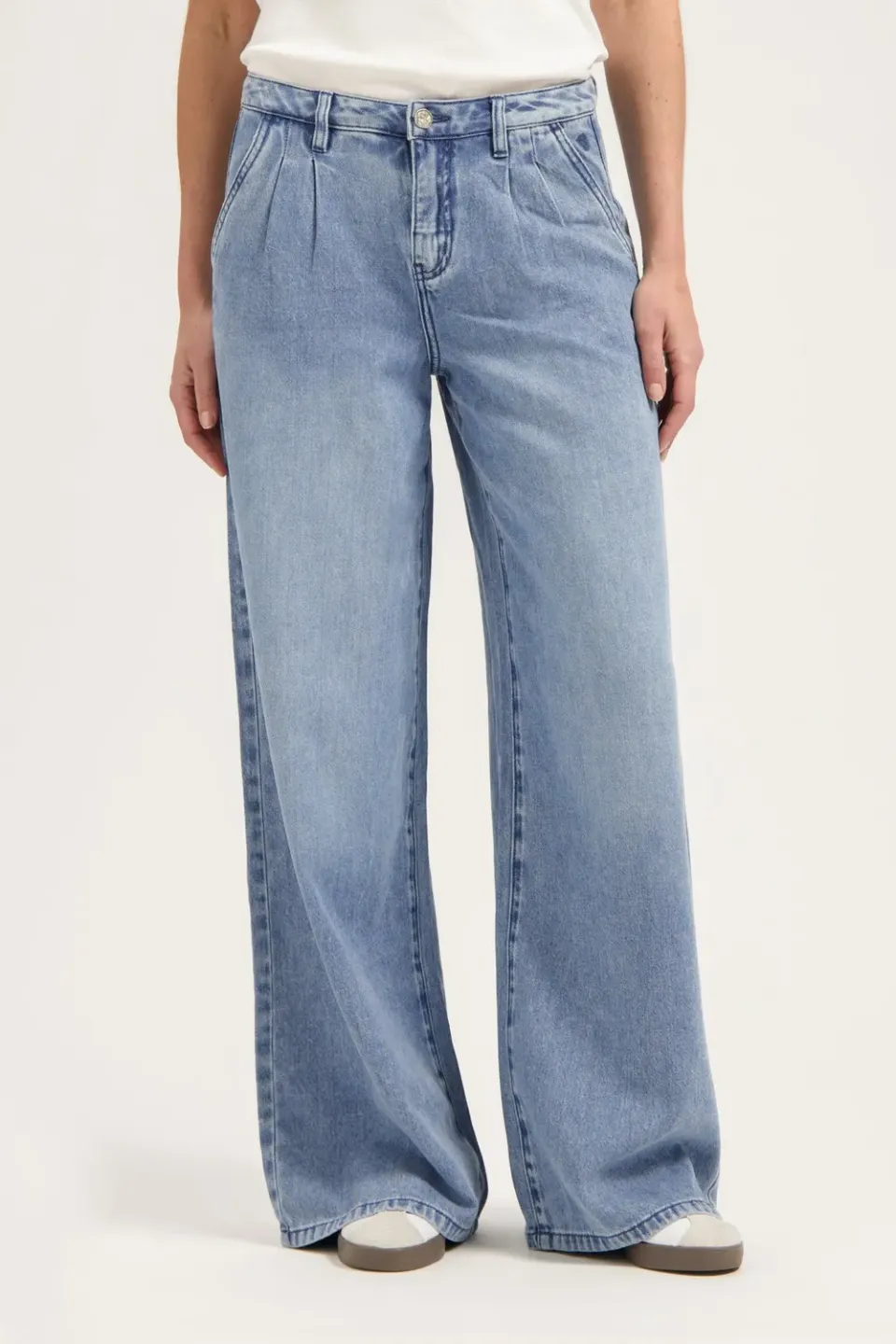 Florez Gina Loose jeans classic blue denim