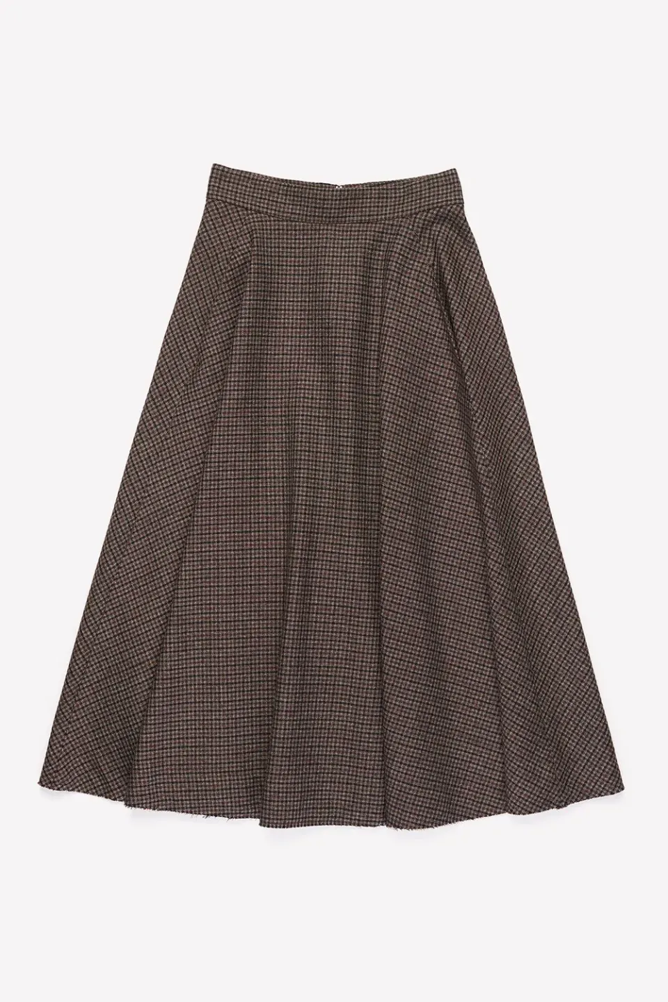 Nine In The Morning Kate Midi Rok Wol Chocolate