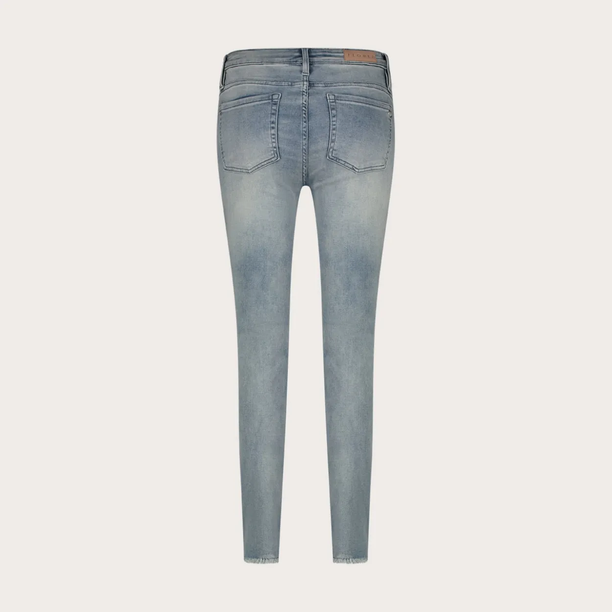 Florez Bobbi Slim Fit broek Cloudy Moss groen
