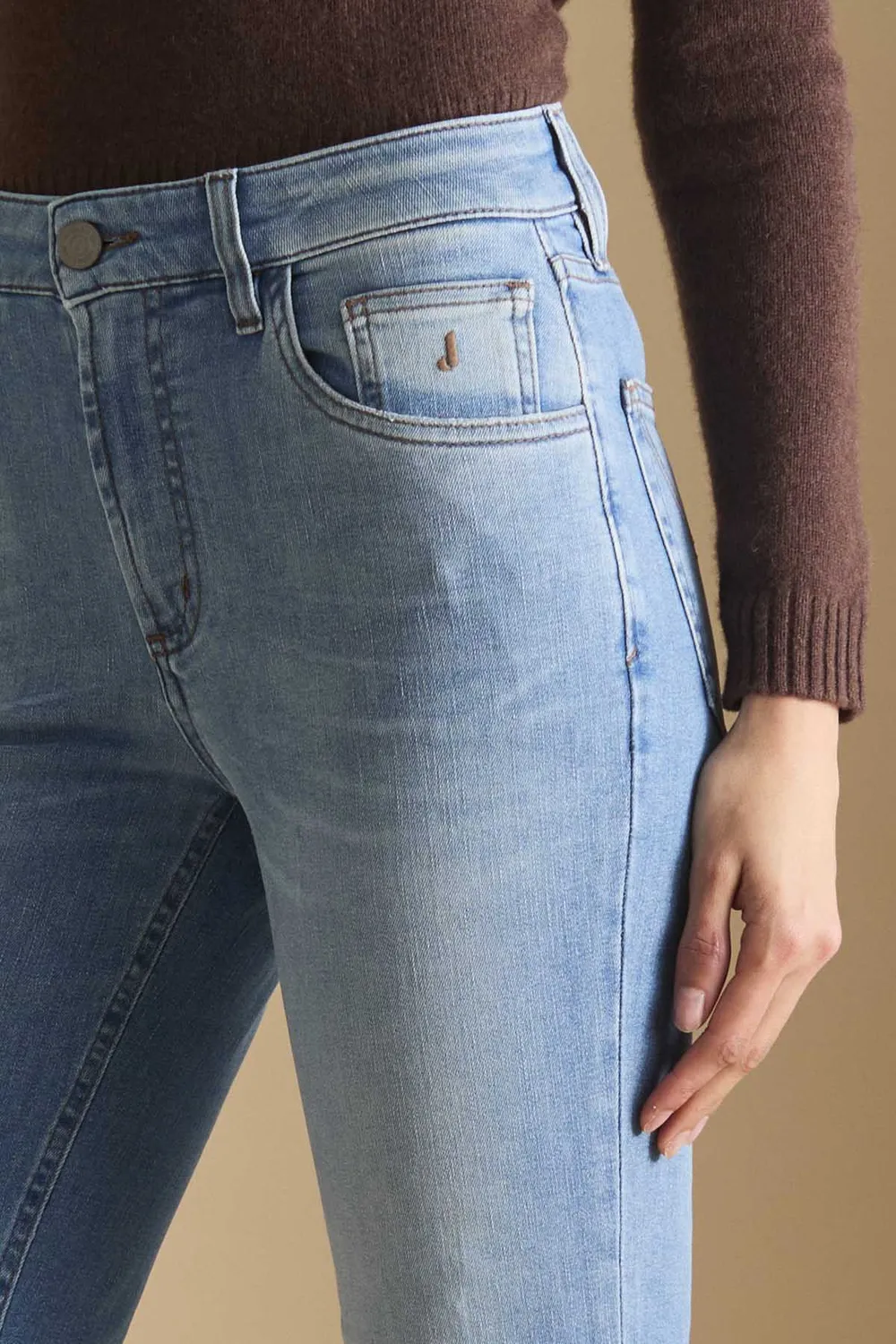 Jeckerson Janelle flared jeans lichtblauw dames