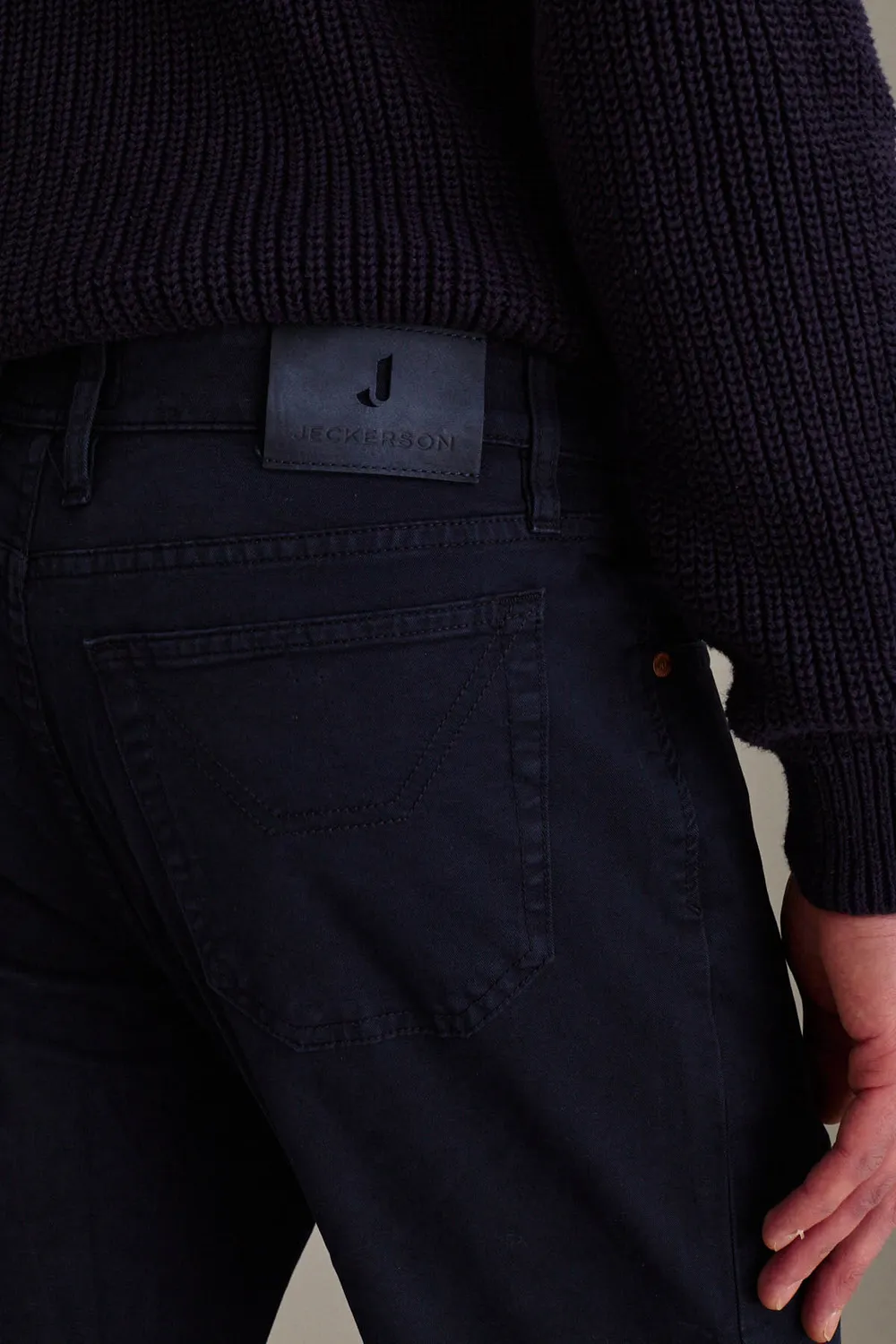 Jeckerson Jordan Slim Fit Chino Donkerblauw Peach