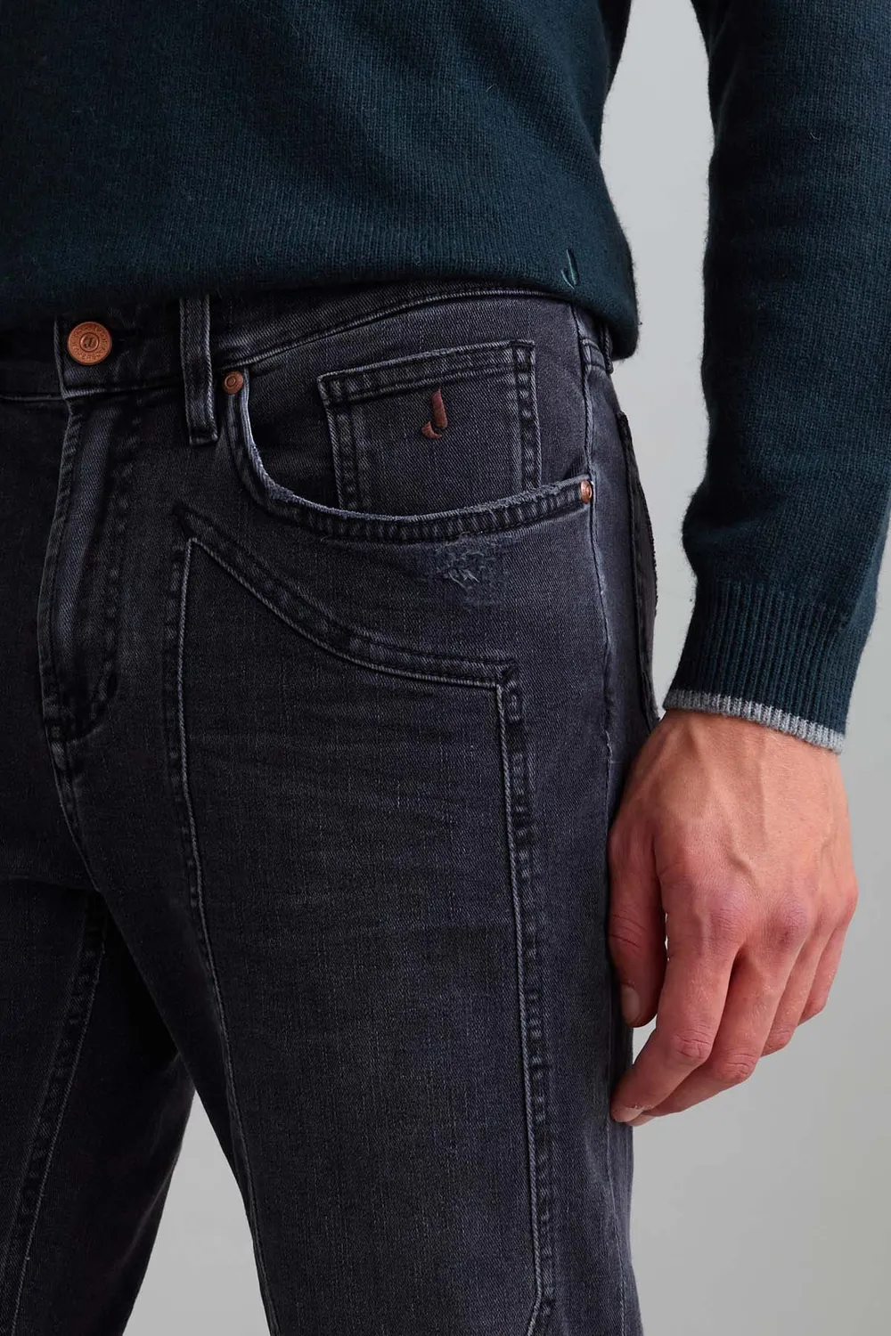 Jeckerson John Slim Fit Jeans Zwart