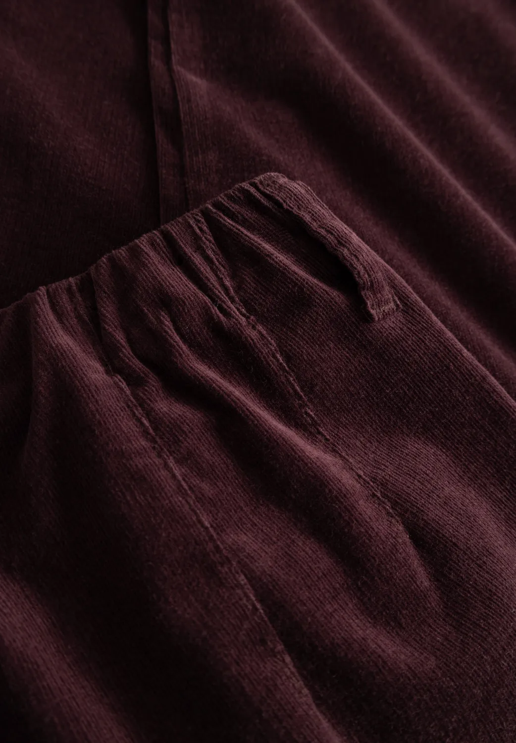 Laurie Kelly Regular ML fluwelen broek Dark Plum stretch