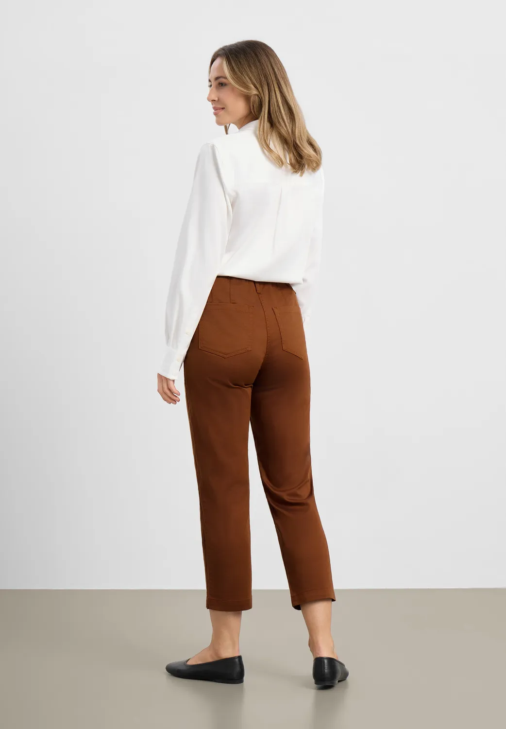 Laurie Patricia Regular CL damesbroek Downtown Brown stretch