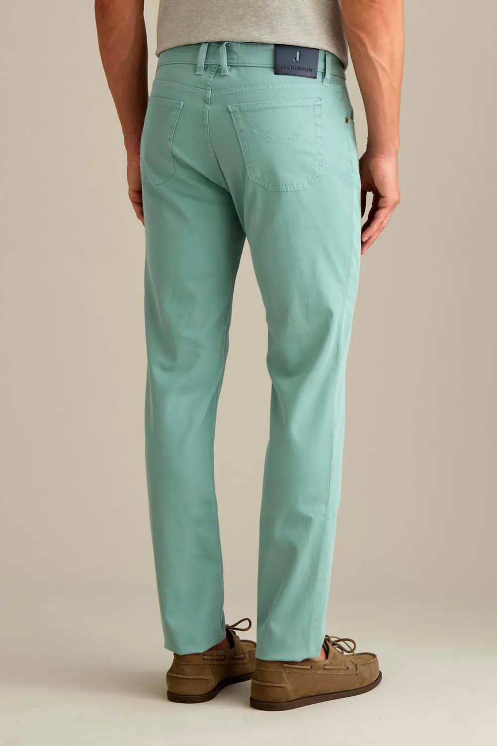 Jeckerson John Toppa Slim Fit Broek Pastelgroen