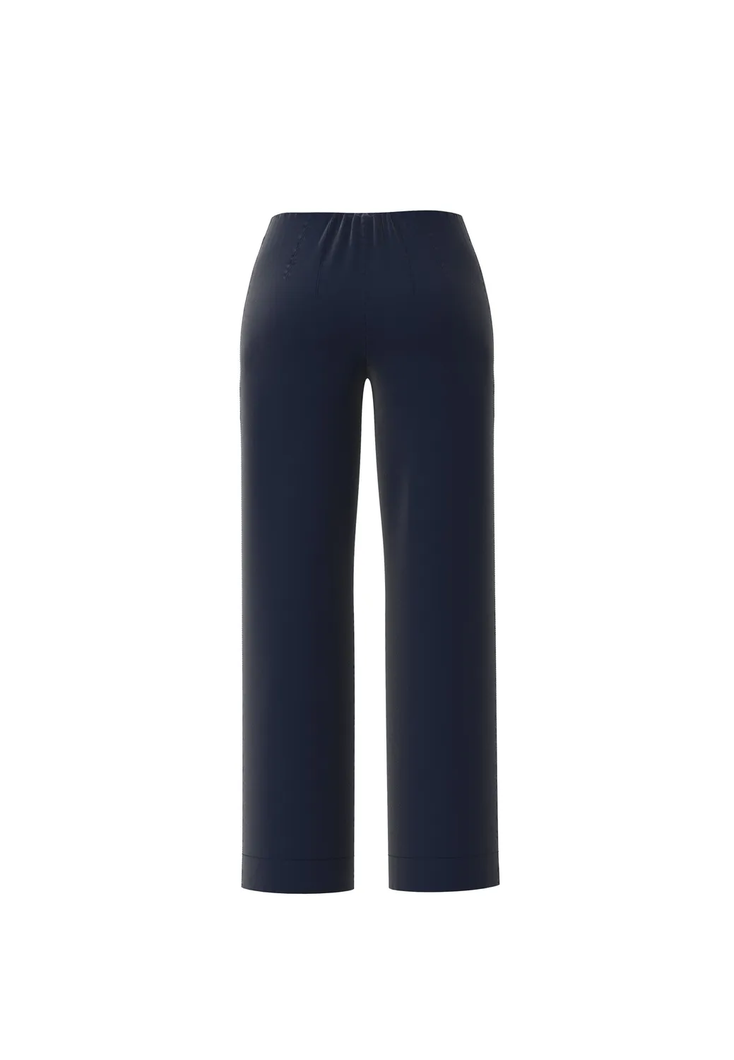 Laurie Bella Straight ML broek navy stretch