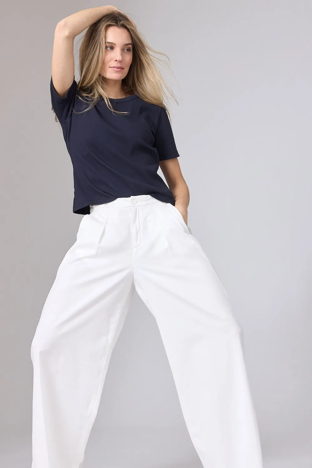 Corel Ella Wide Jeans Soft broek Sky Blue wijd