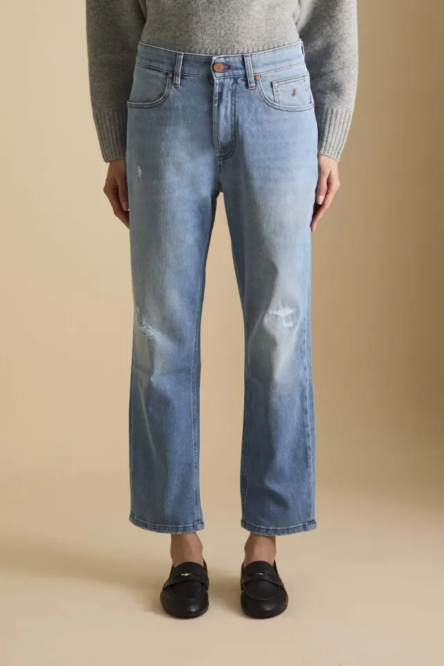 Jeckerson Julia boyfriend jeans lichtblauw stretch