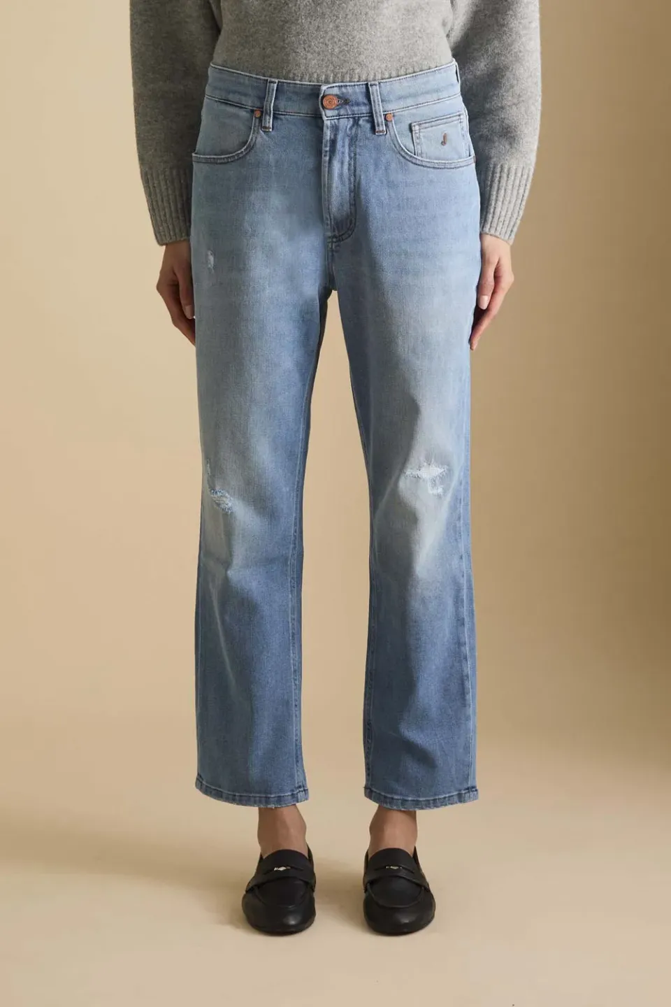 Jeckerson Julia boyfriend jeans lichtblauw stretch
