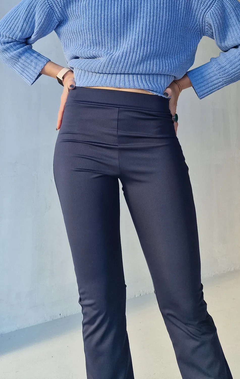 Langeleggings Flared Tall sportlegging navy 34-36 extra lang