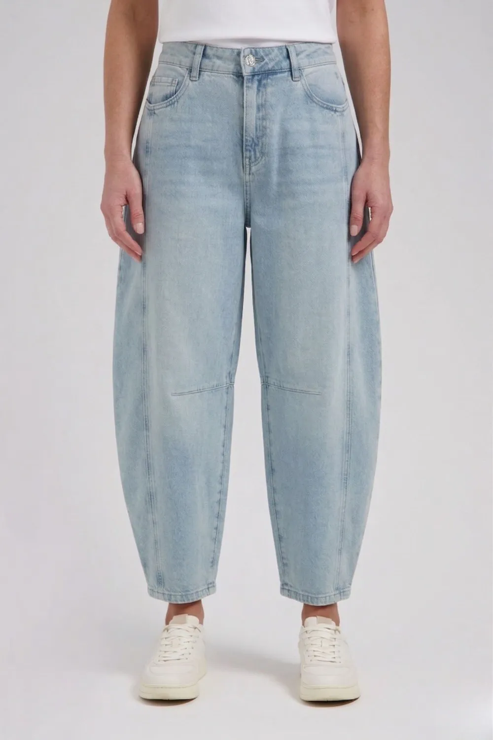 Florez Simmy Barrel jeans Crystal blue lichte wassing
