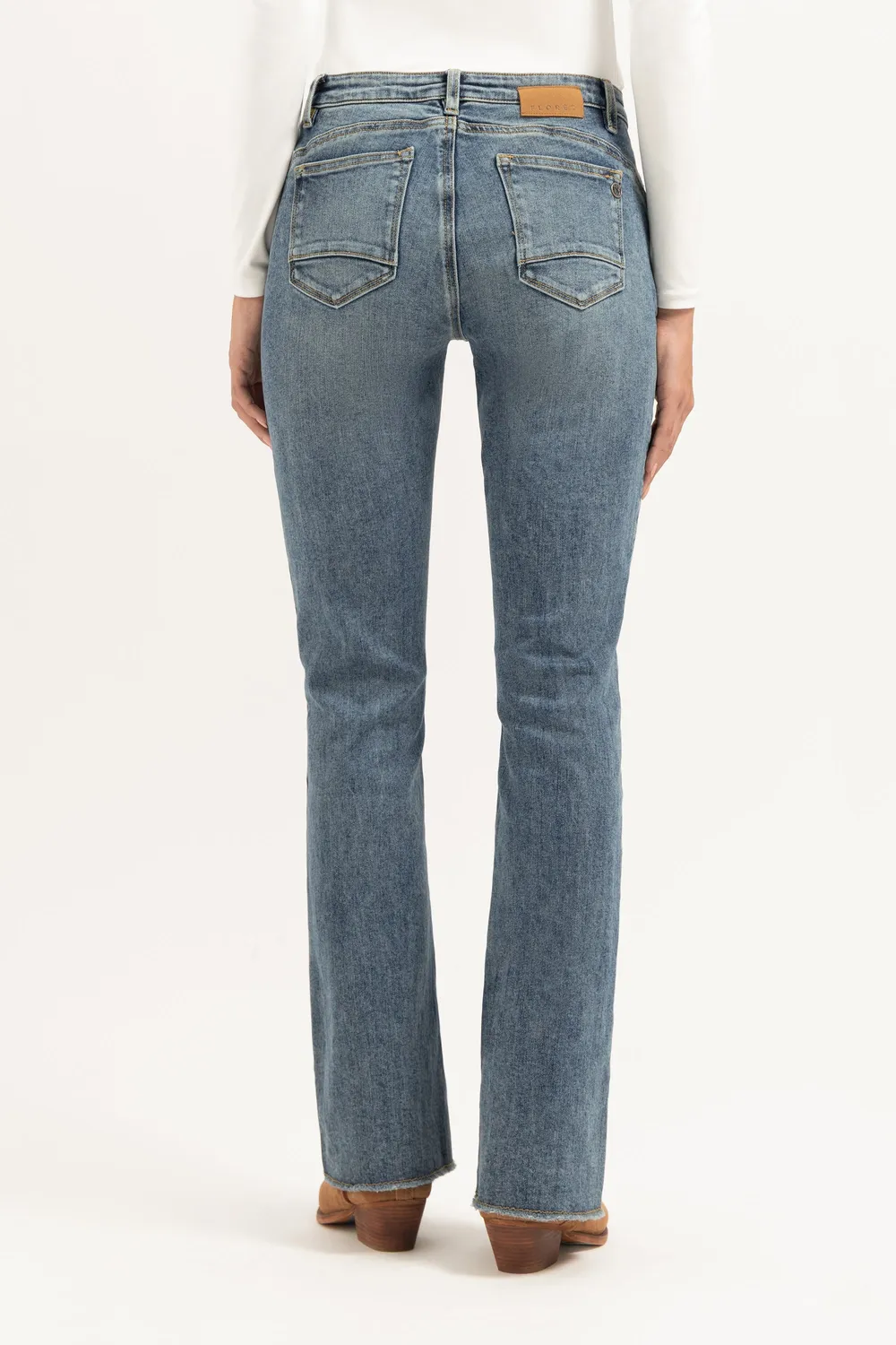 Florez Flared jeans Sophisticated Blue stretch