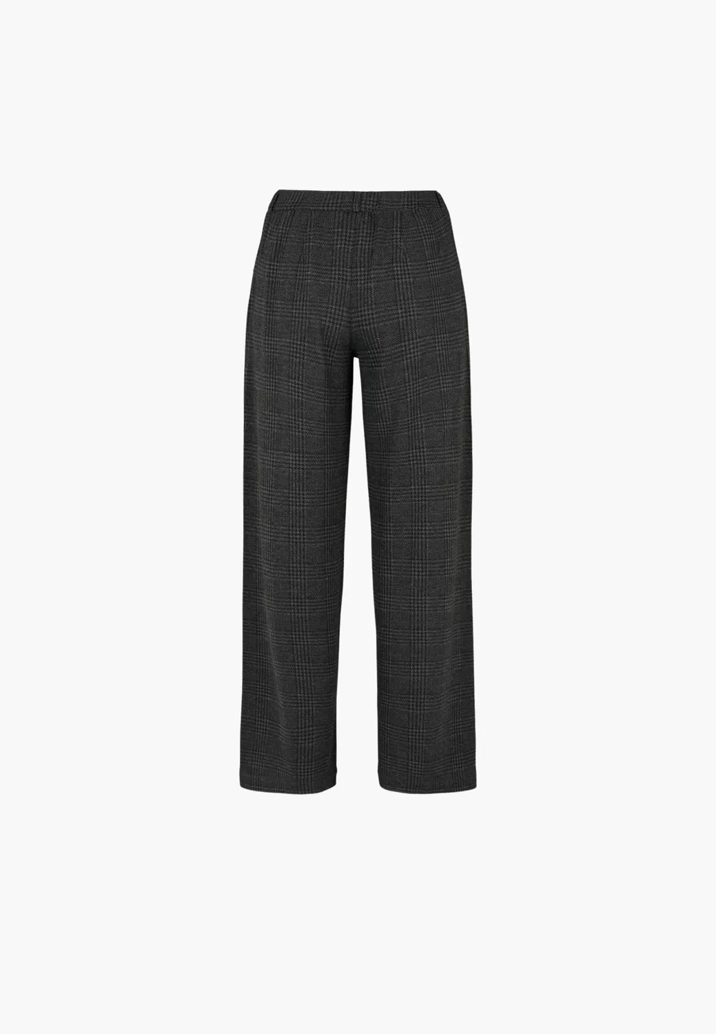 Laurie Donna Loose SL damesbroek Anthracite Check losse fit