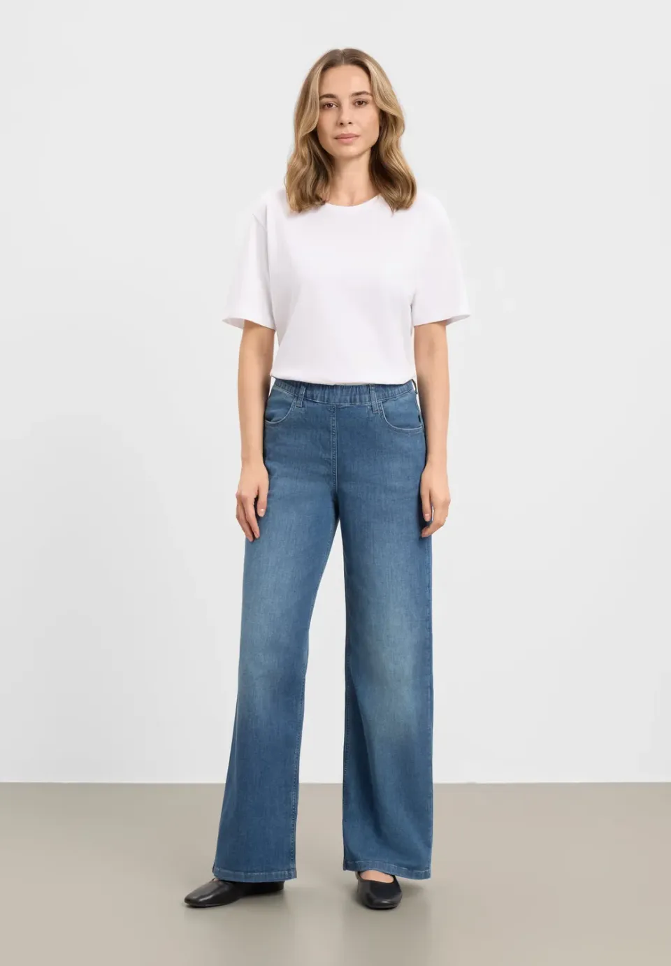 Laurie Donna Loose ML spijkerbroek washed blue