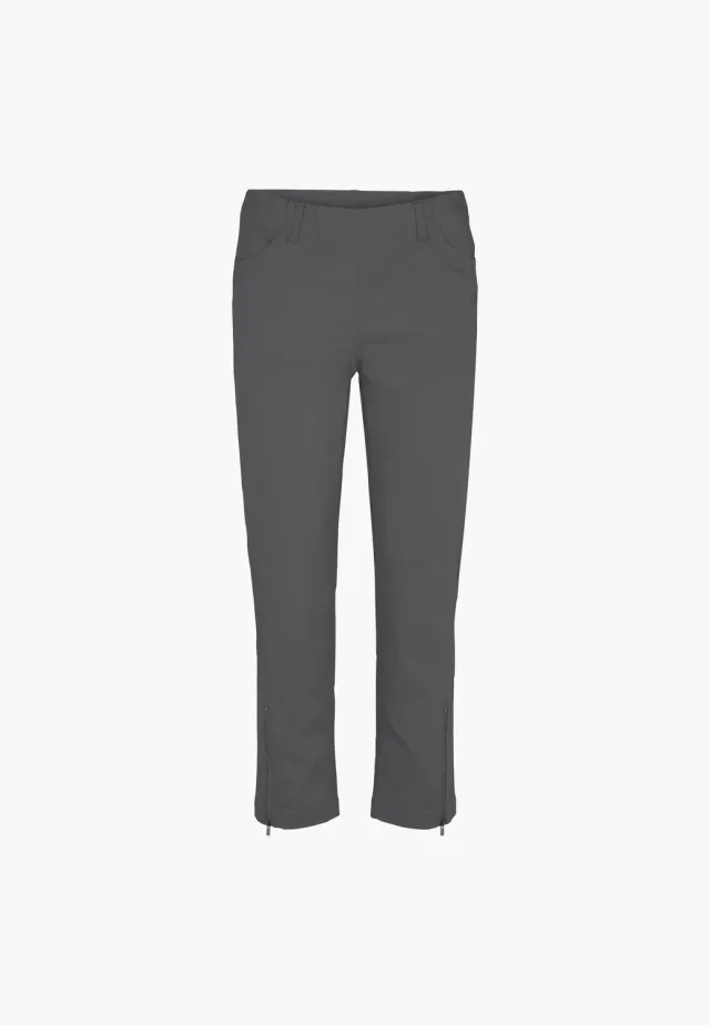 Laurie Piper Regular CL 100769 damesbroek Anthracite katoen