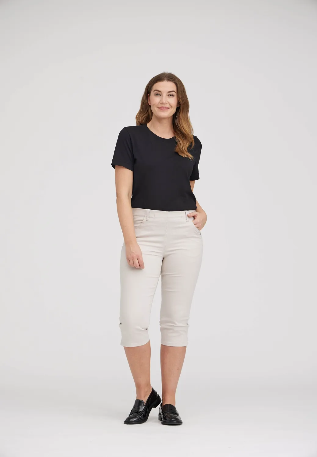 Laurie Kelly Regular Capri SL capri Grey Sand katoen