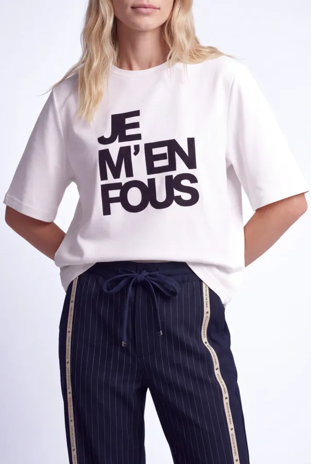 Florez Jemenfous T-shirt wit opdruk relaxed