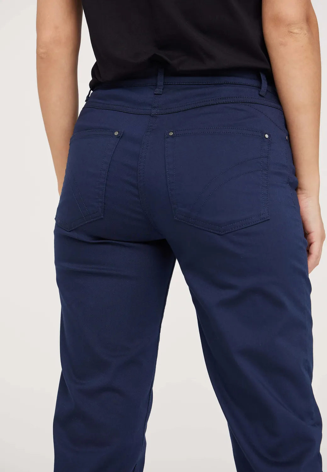 Laurie Hannah Regular XSL damesbroek navy extra kort