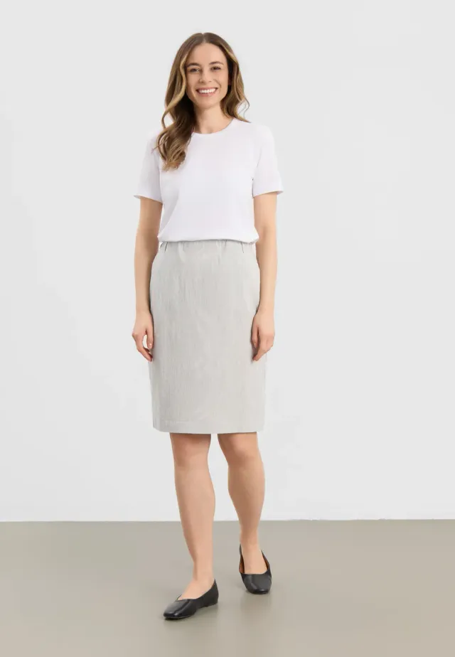 Laurie Simone rok 62 cm White pinstripe stretch
