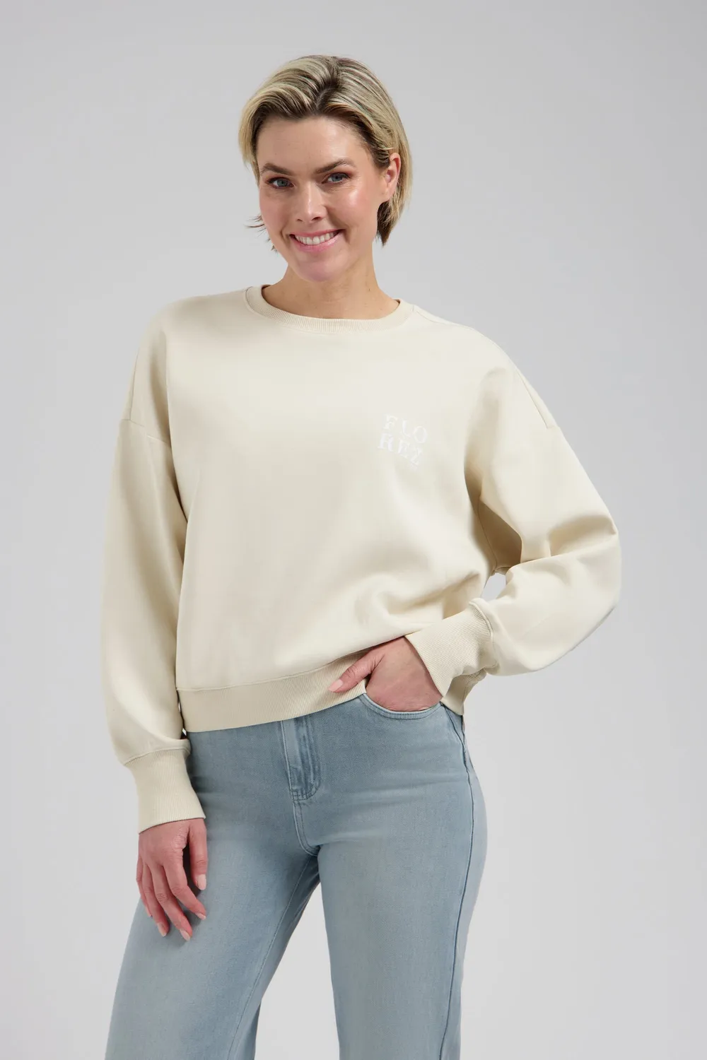 Florez Ivy sweater Soft white relaxed