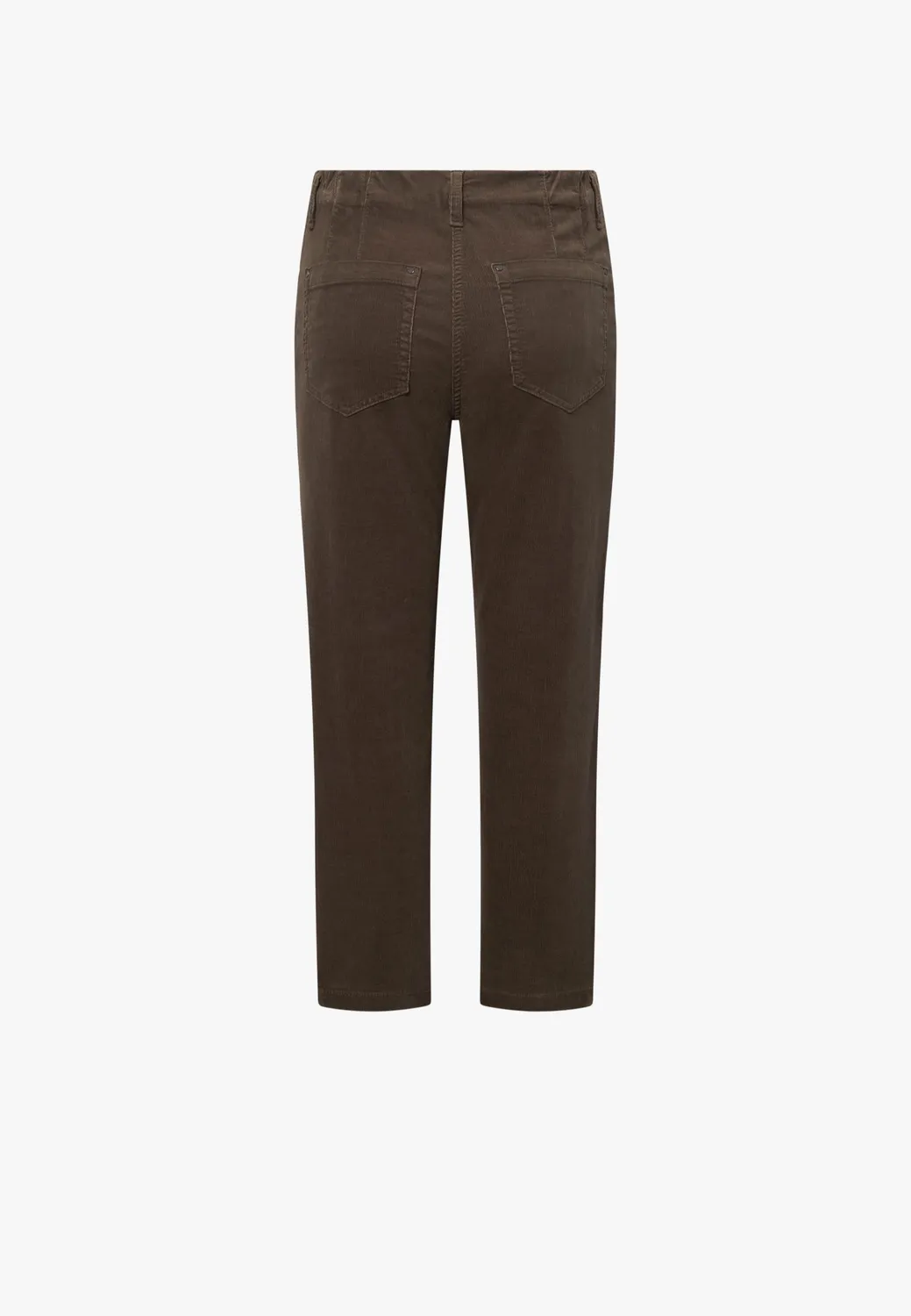 Laurie Piper Pure Regular CL fluwelen broek bruin cropped
