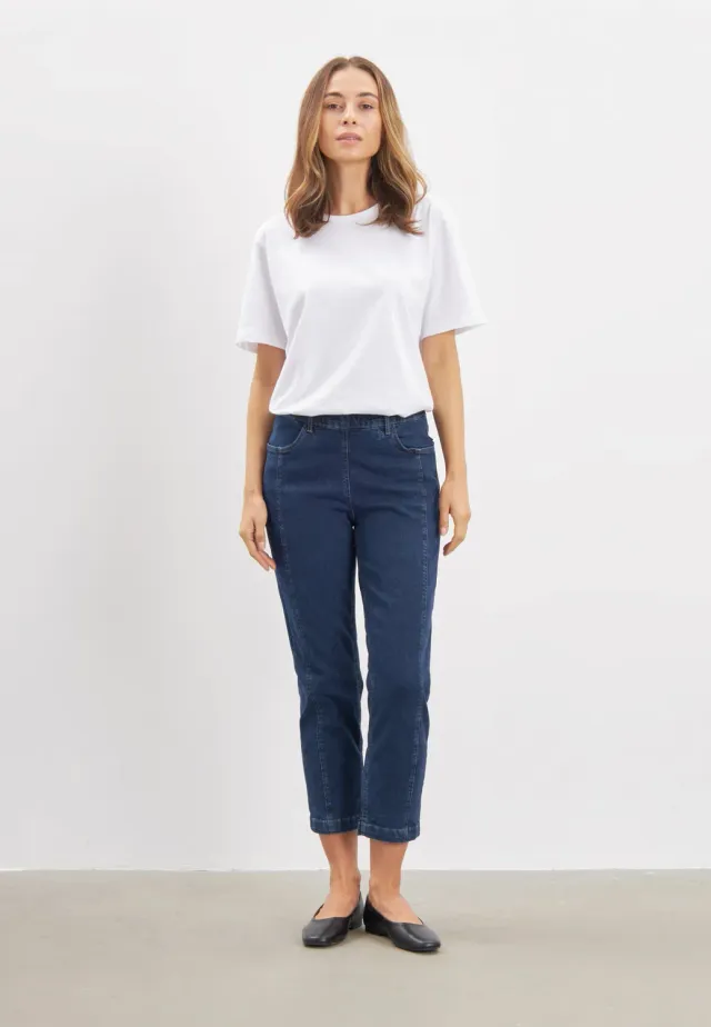Laurie Piper Pure Regular CL jeans dark blue cropped