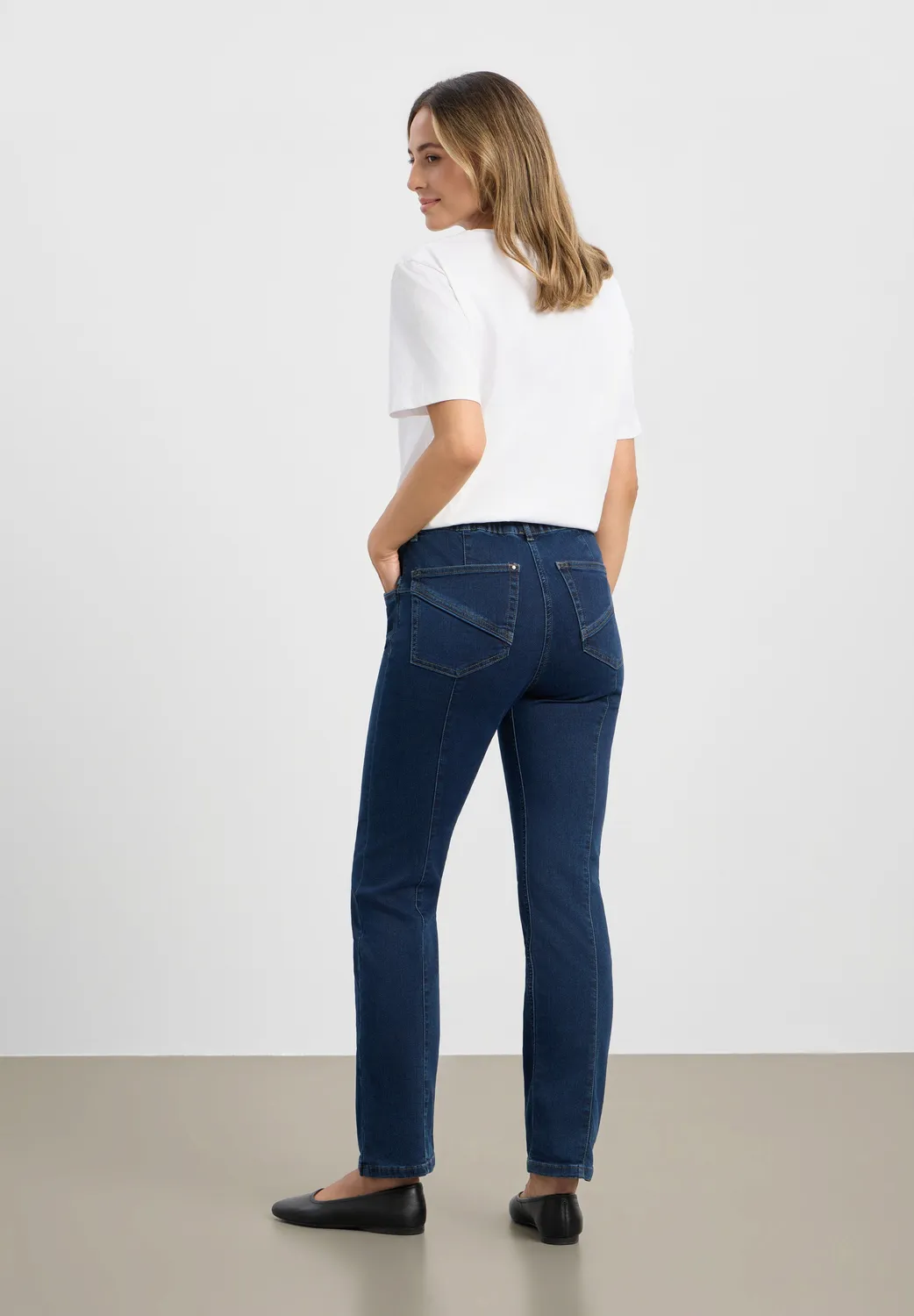 Laurie Slender Rouge Regular jeans dark blue denim stretch
