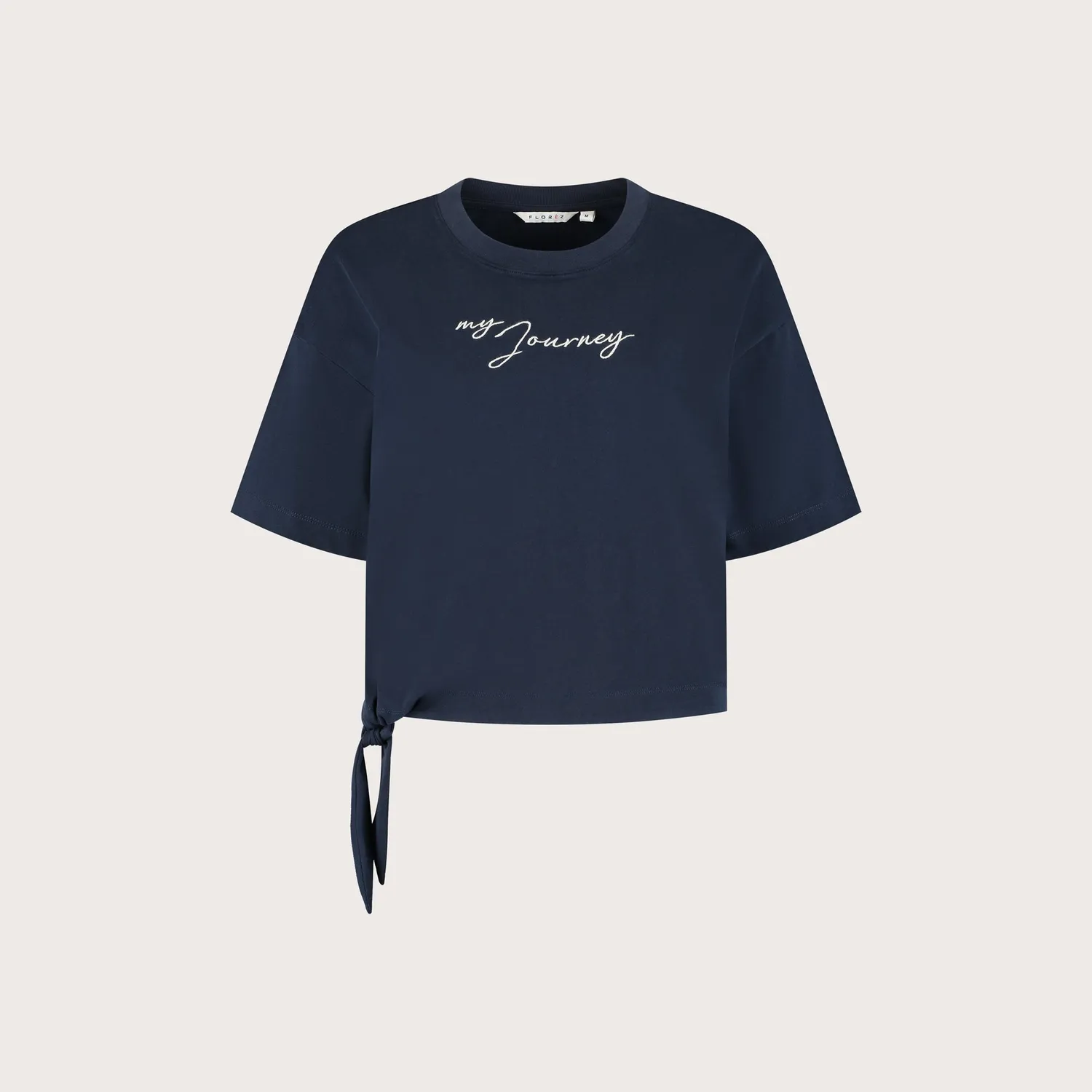 Florez Leonora T-shirt navy zijdezacht