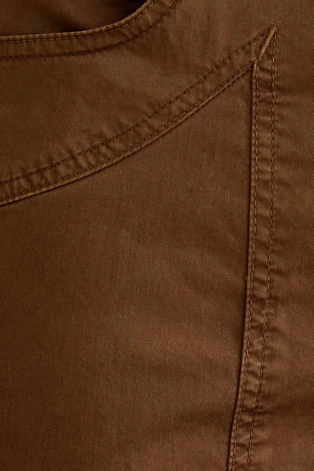 Jeckerson John slim fit broek lichtbruin satijn
