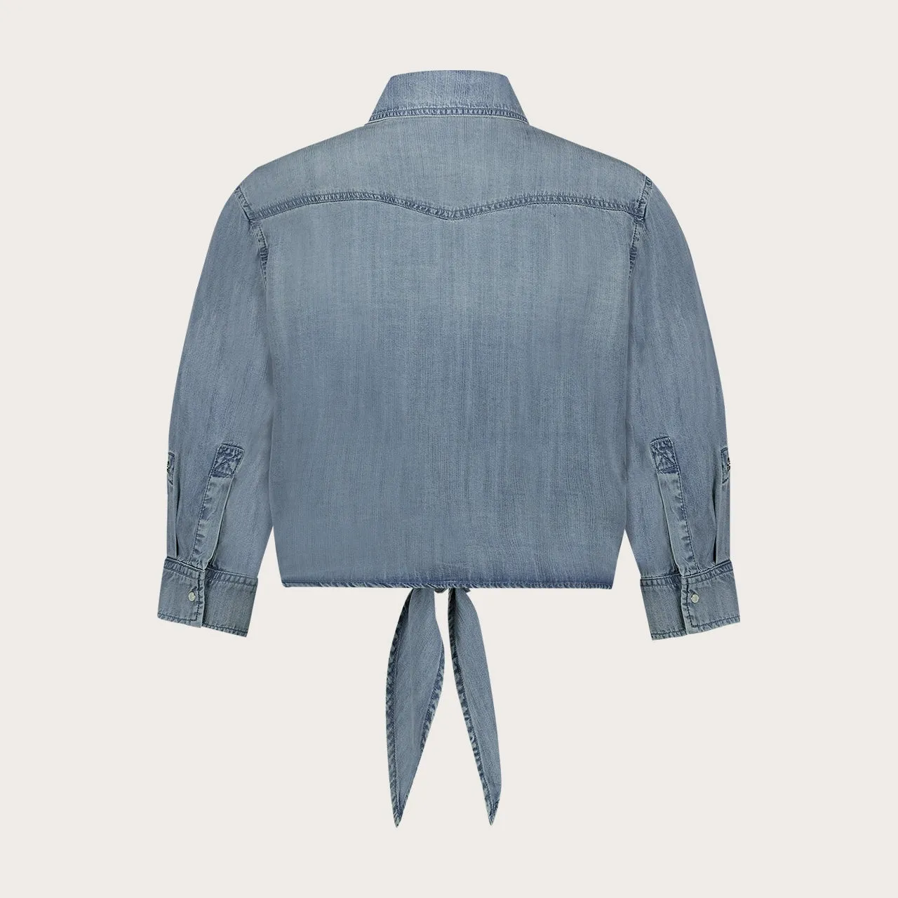Florez Rosie blouse Light Blue denimlook