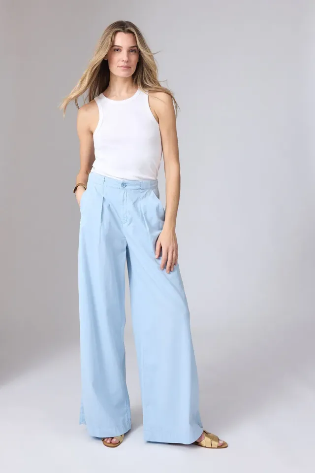 Corel Ella Wide Jeans Soft broek Sky Blue wijd