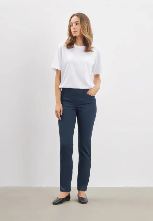 Laurie Kelly Regular SL damesbroek navy stretch
