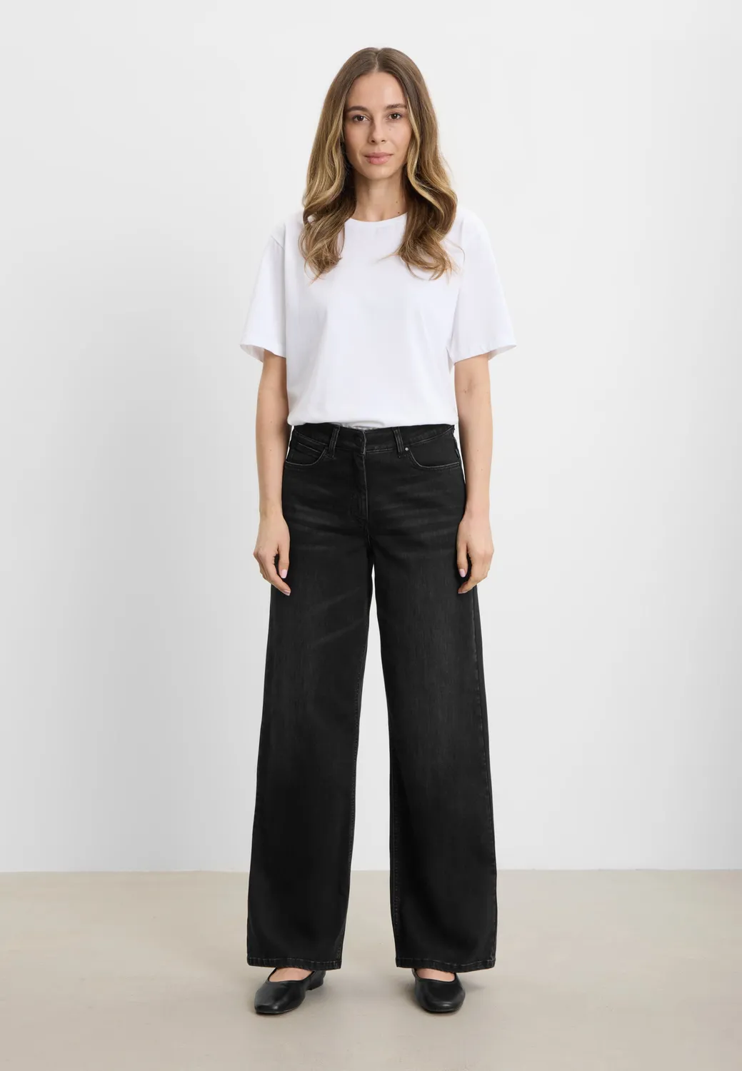 Laurie Carol Loose ML jeans Washed Black Denim stretch