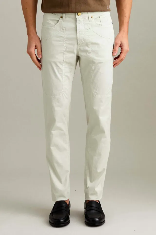 Jeckerson John toppa ijs grijs slim fit broek