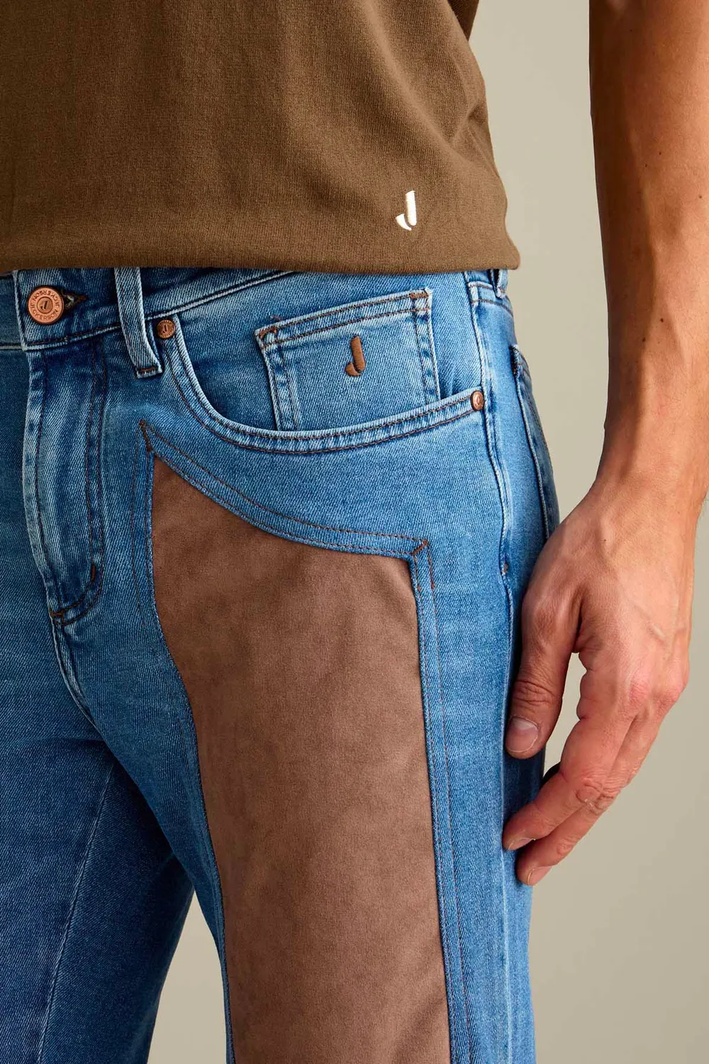 Jeckerson John Alcantara jeans slim fit lichtblauw denim