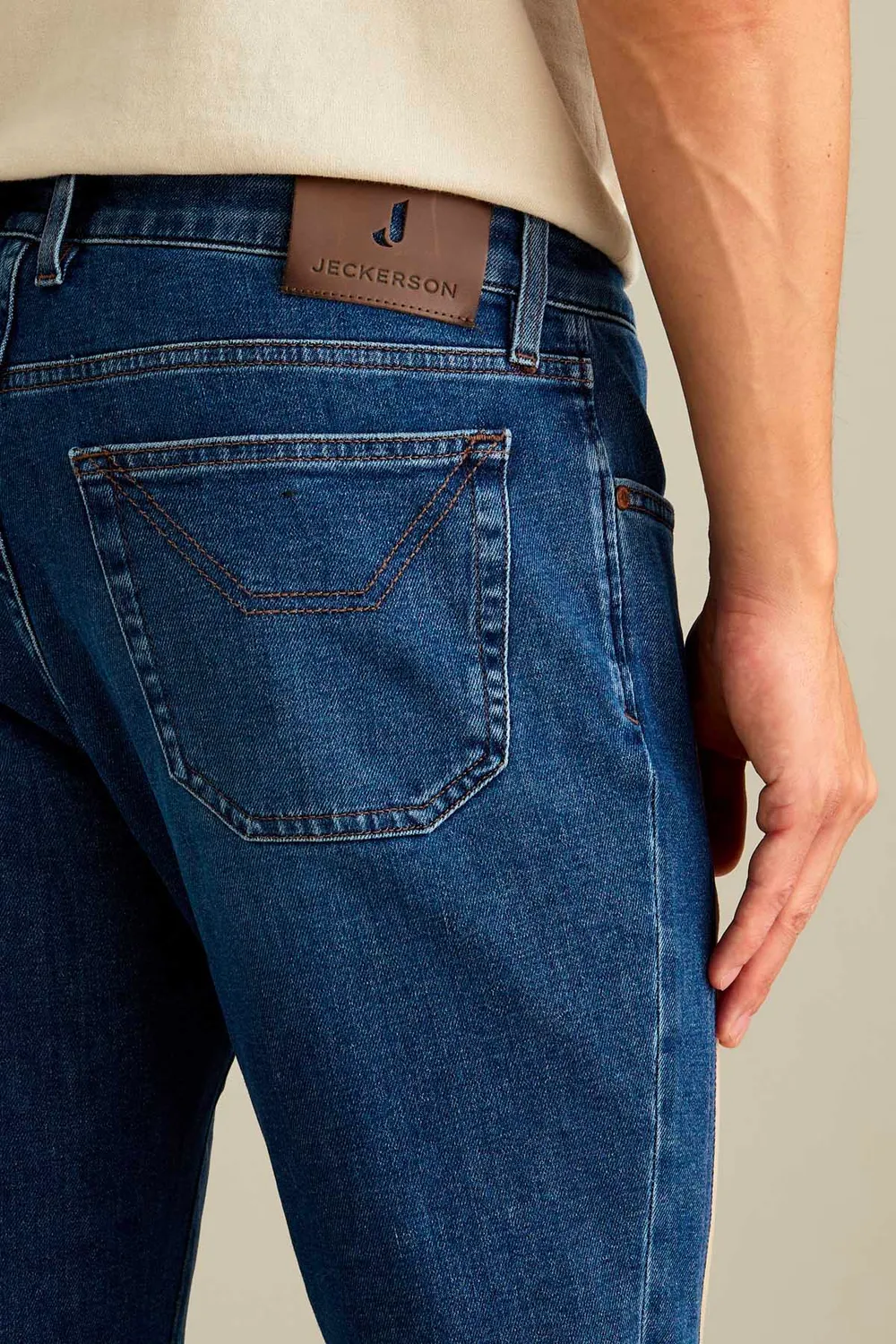 Jeckerson James skinny jeans donkerblauw Alcantara