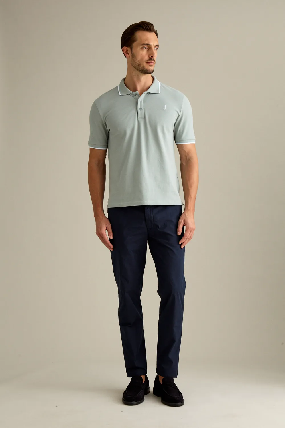 Jeckerson Jack Chino Slim Fit Broek Donkerblauw