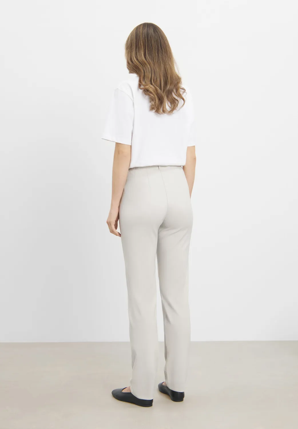 Laurie Taylor Regular ML broek Grey Sand stretch
