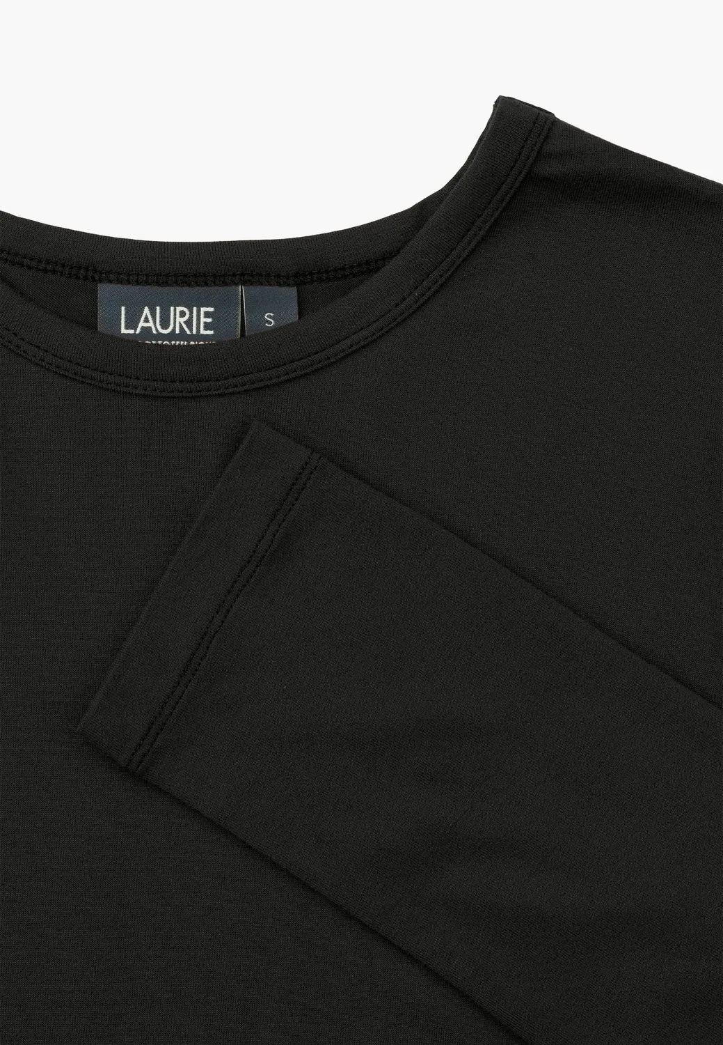 Laurie Amanda T-Shirt LS longsleeve black viscose