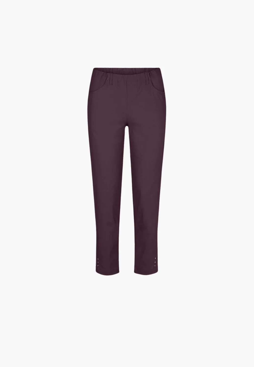 Laurie Rose Regular CL broek dark plum stretch