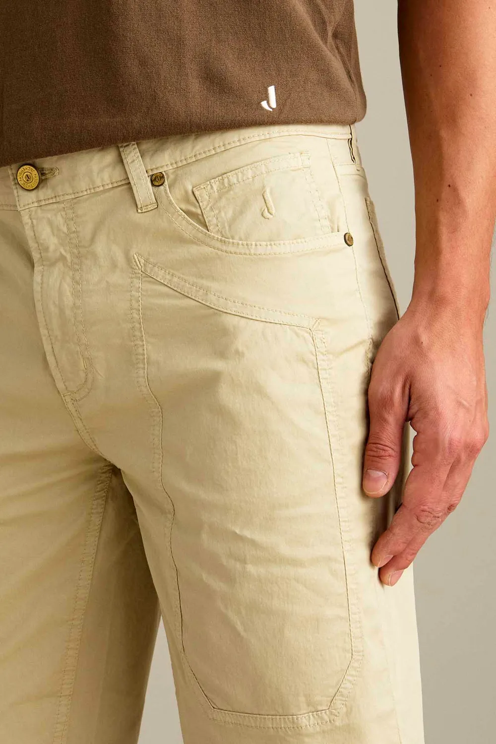 Jeckerson Jayden slim fit bermuda lichtbeige