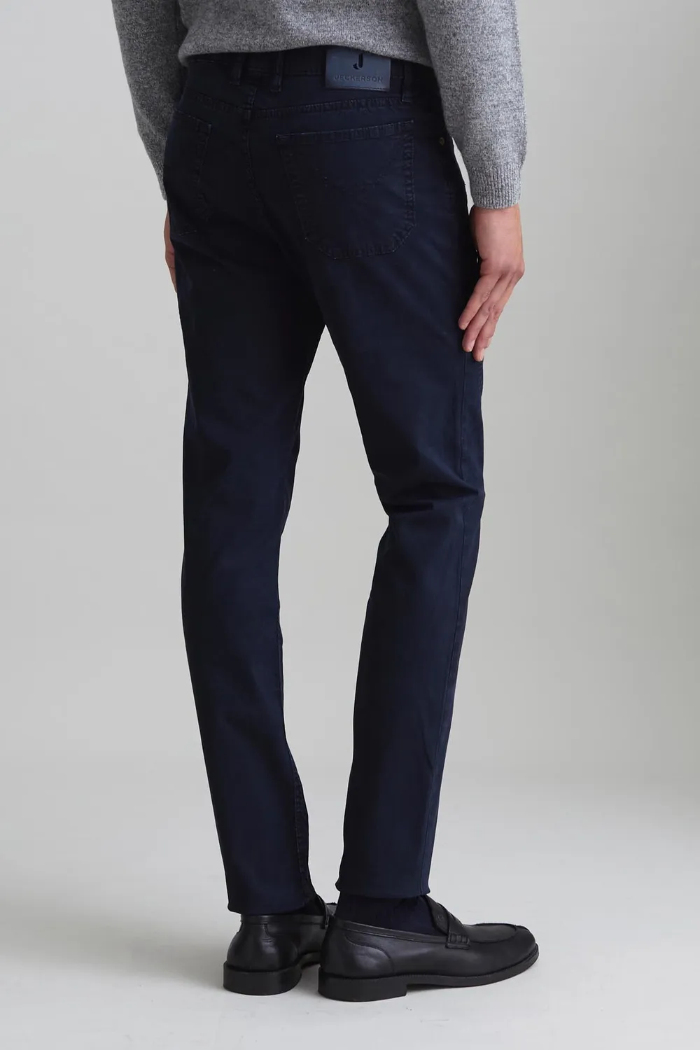 Jeckerson John Slim Fit Chino Donkerblauw Stretch