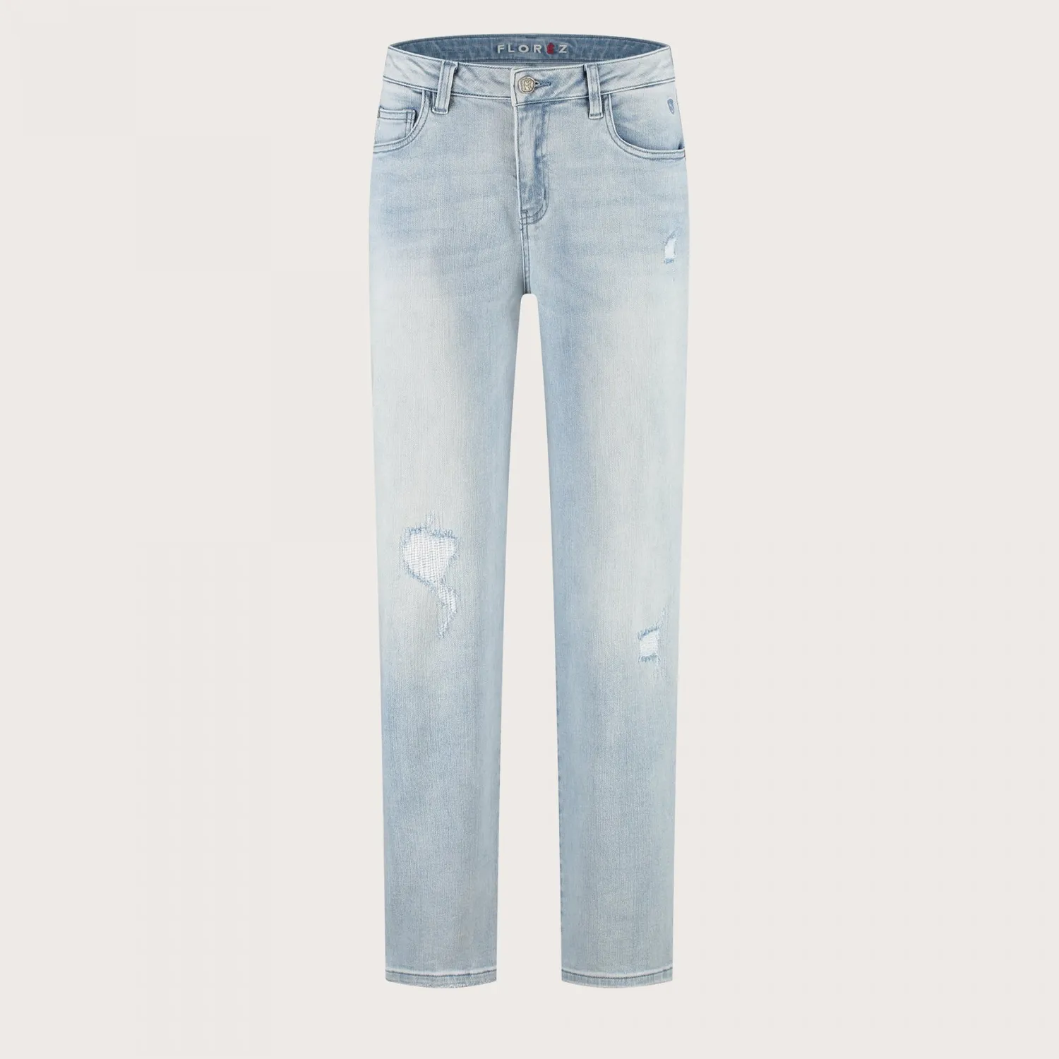 Florez Royal Mom Fit jeans la blue middelhoog