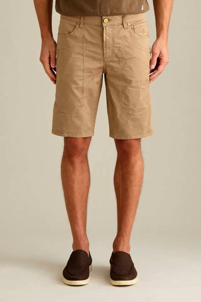 Jeckerson Jayden bermuda slim fit beige cemento