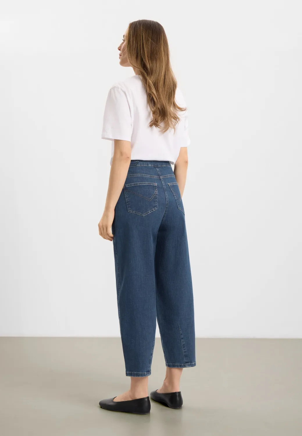 Laurie Freya Tapered Loose CL jeans Blue Denim cropped