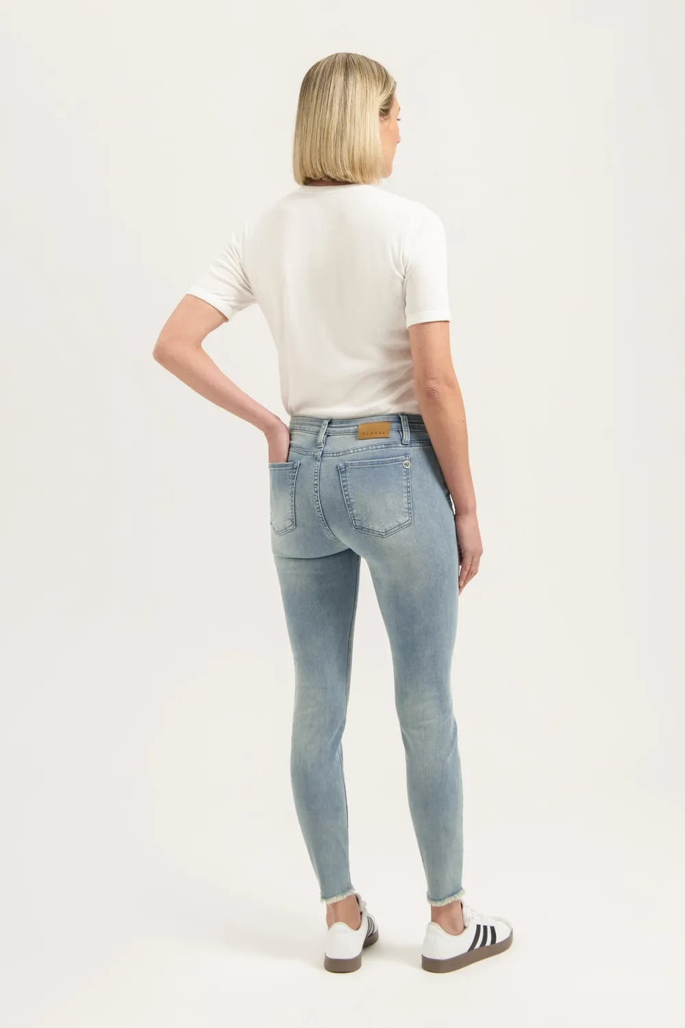 Florez Bobbi Slim Fit jeans Cold Blue stretch