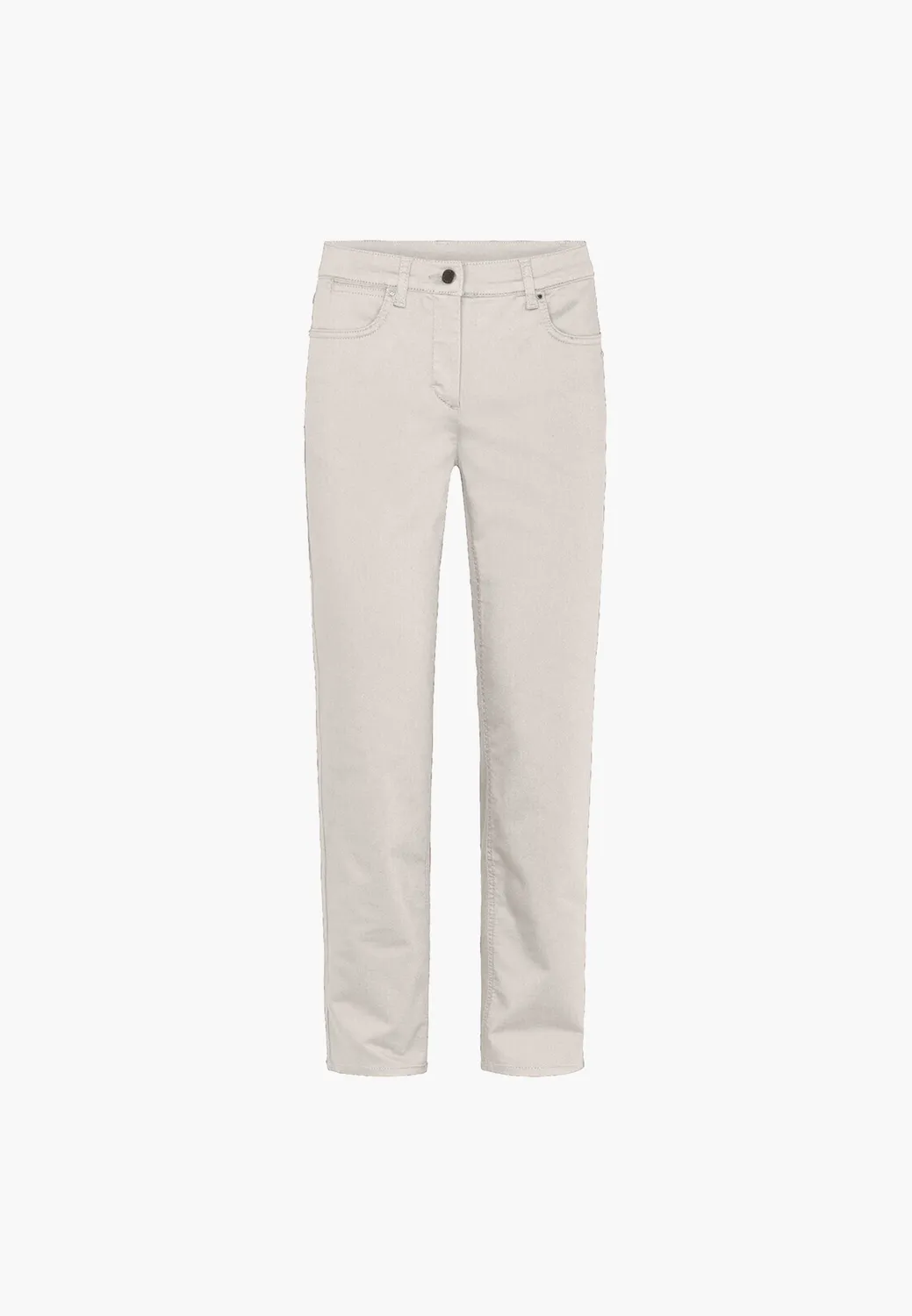 Laurie Charlotte Regular ML broek Grey Sand stretch