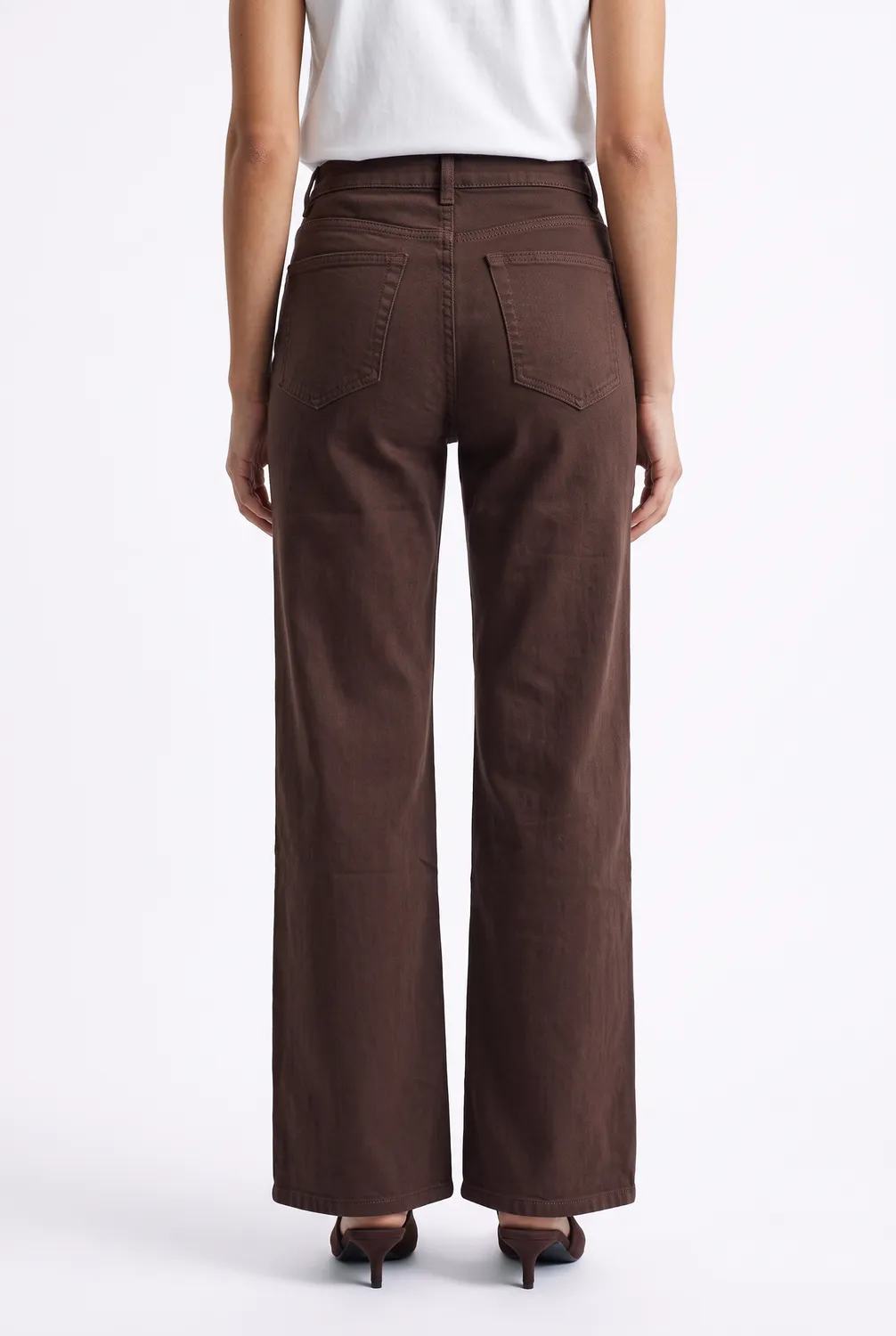 Florez Divina Dark Brown jeans wide leg