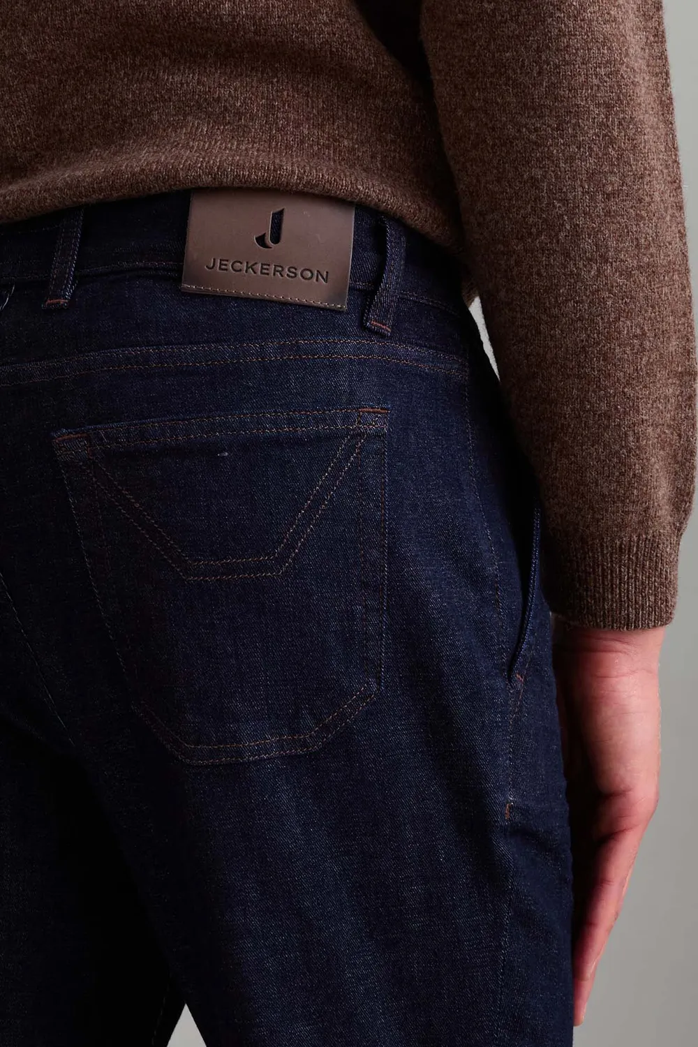 Jeckerson Julius slim fit jeans donkerblauw stretch