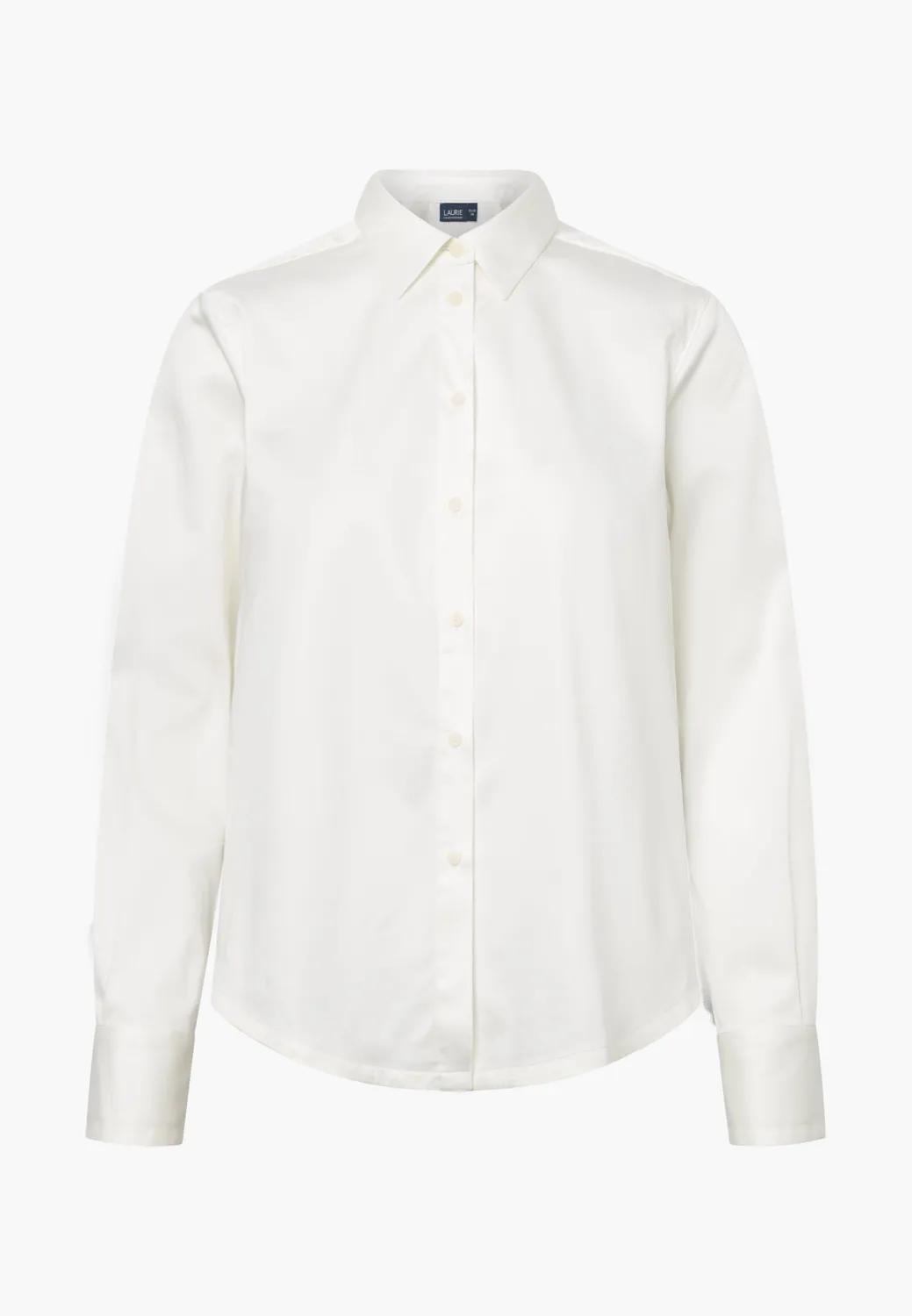 Laurie Valerie Plain overhemd wit lange mouw lyocell